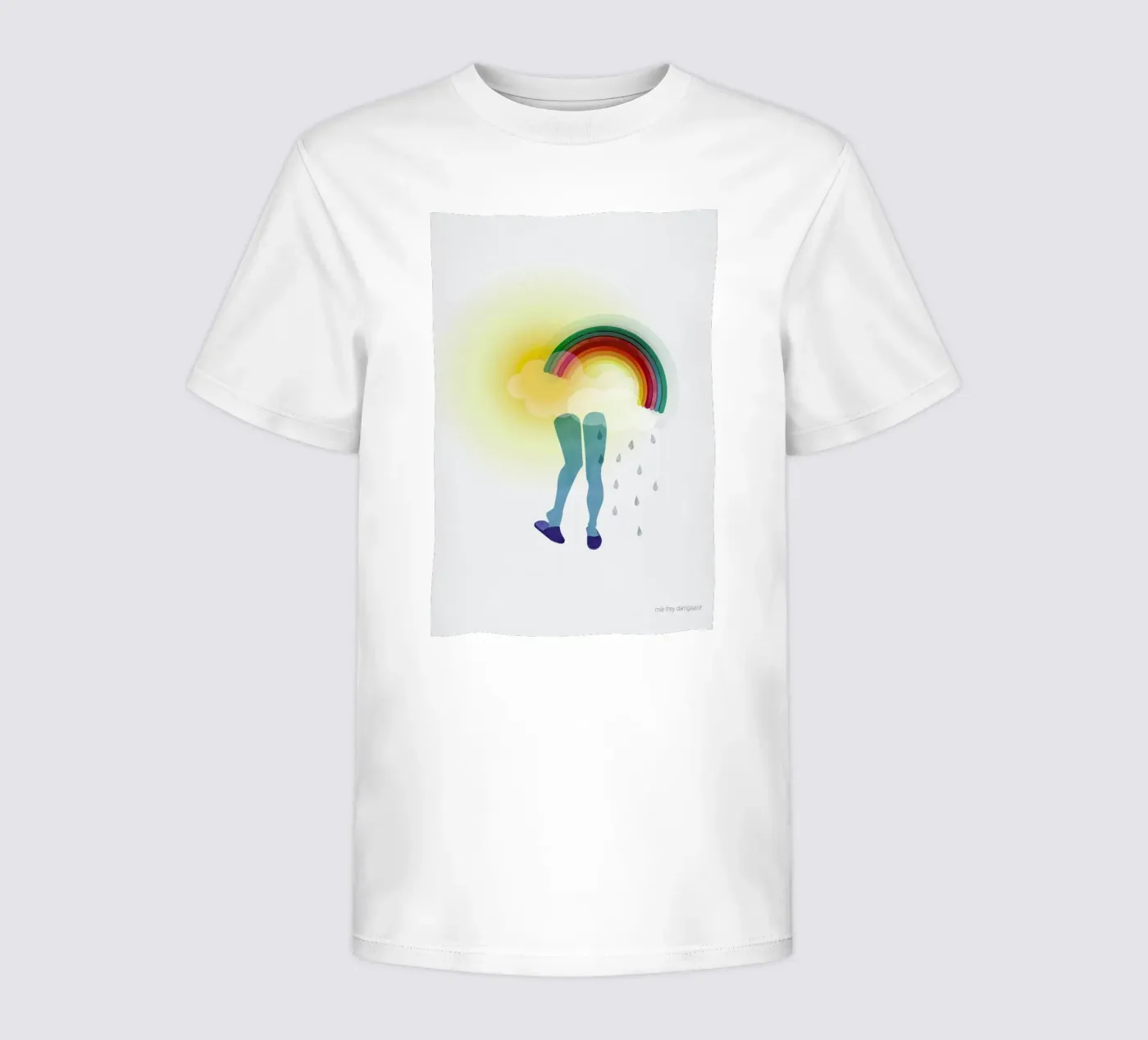 Puzzled kinder t-shirt van Mie Frey Damgaard