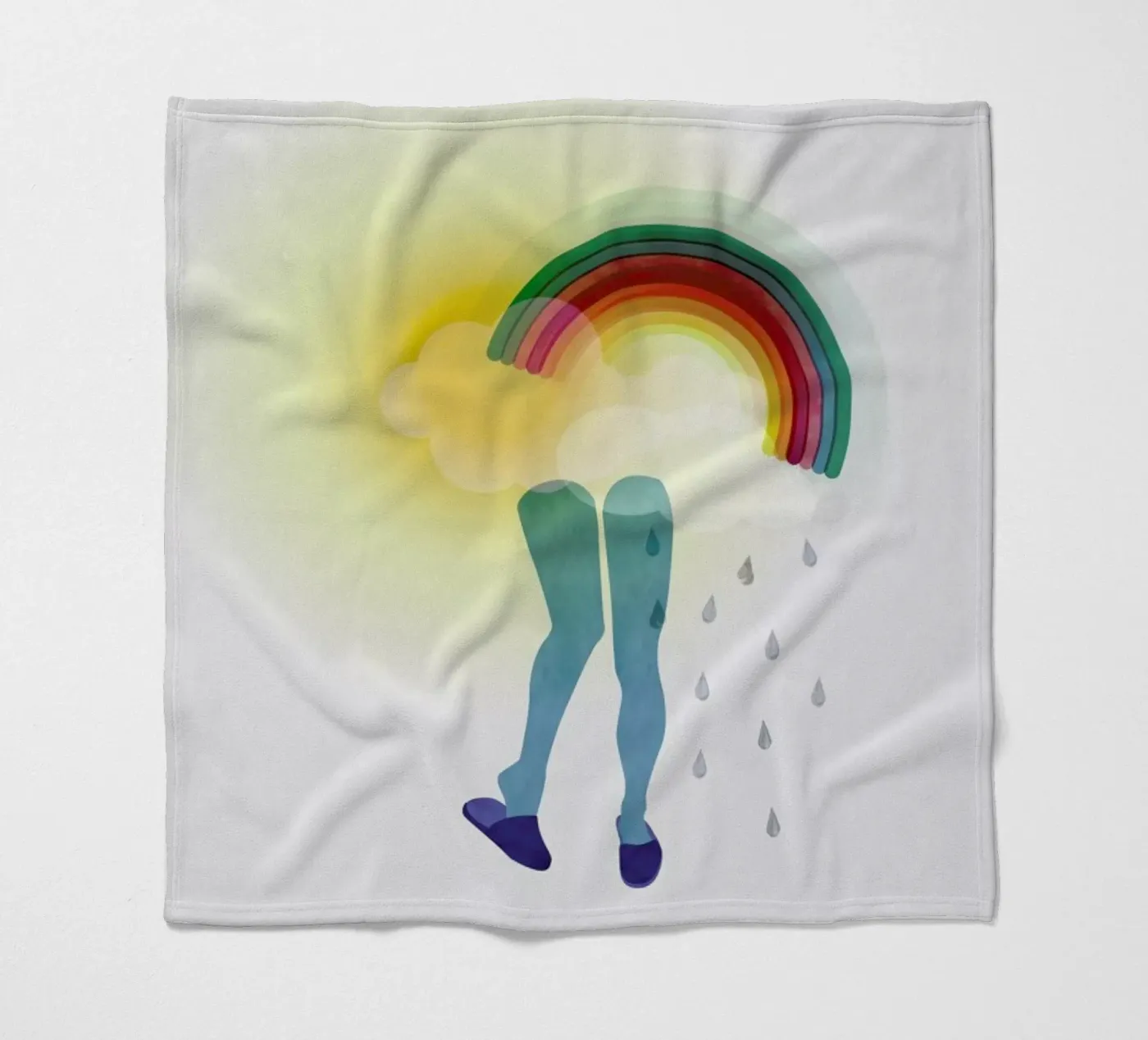 Puzzled coperta in pile da Mie Frey Damgaard