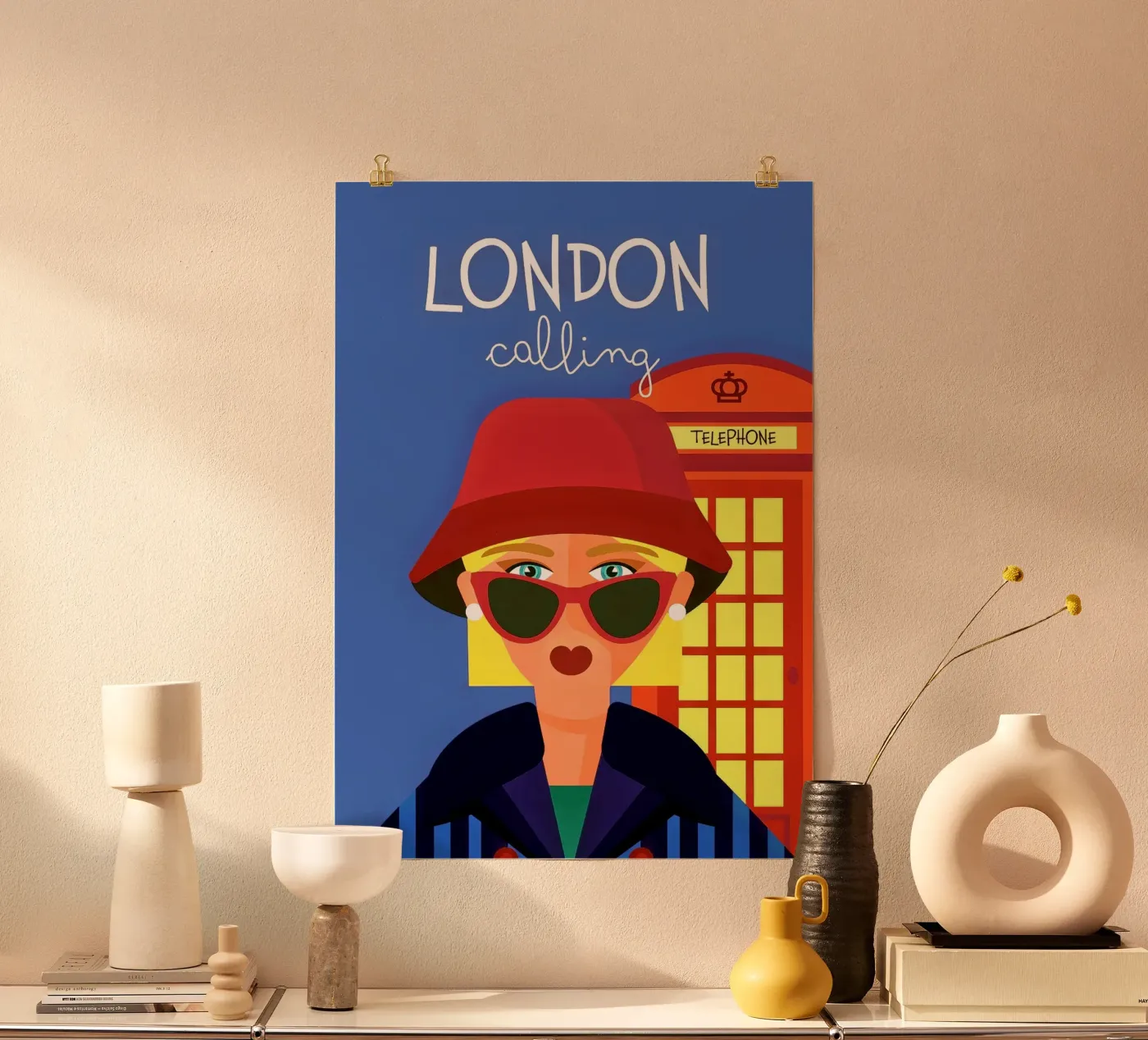 London Calling poster da Ana Paniagua Design