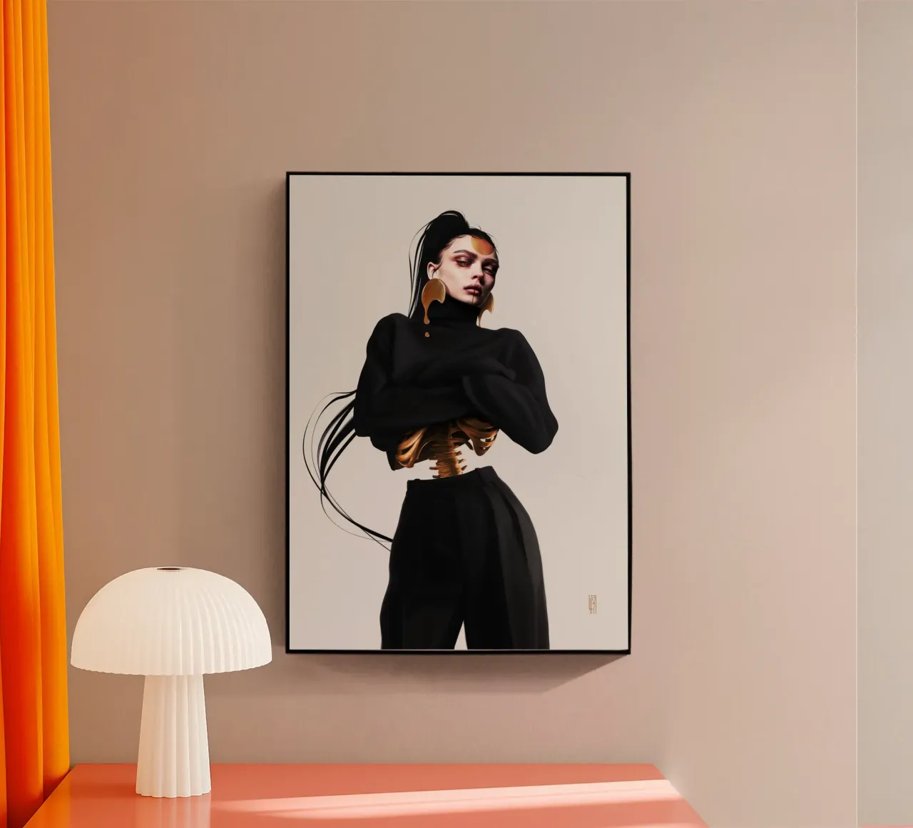 Golden plexiglass da laurahrubin