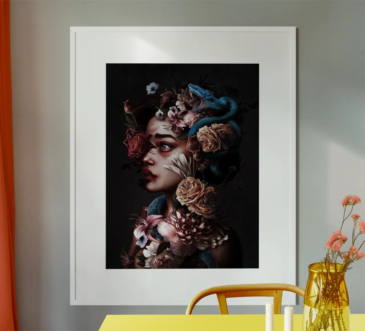 Love poster with wooden frame by laurahrubin