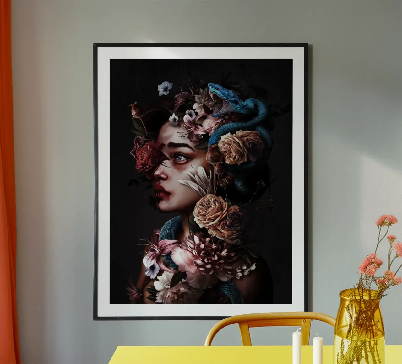 Love poster with wooden frame by laurahrubin