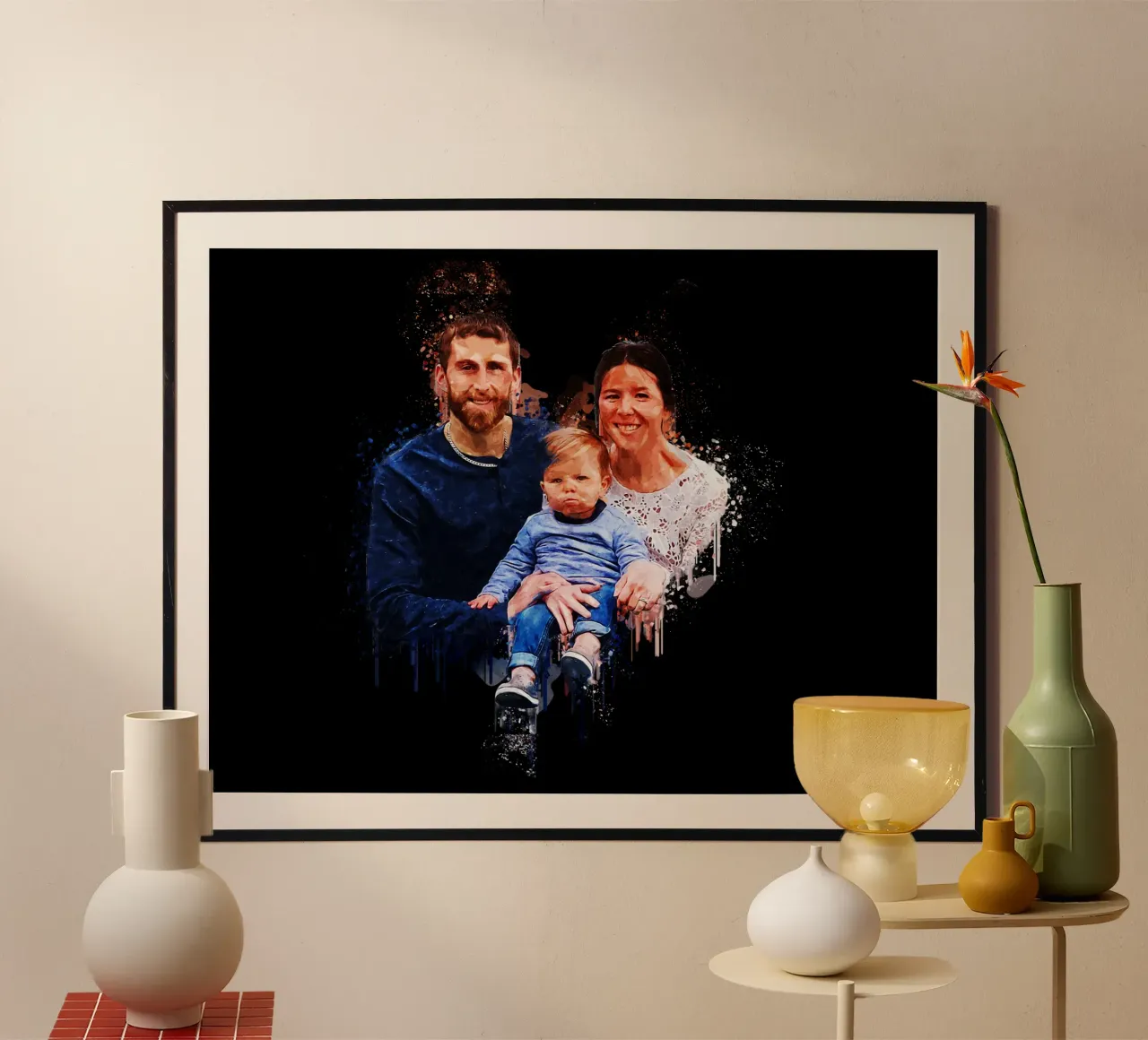 Una piccola famiglia felice poster da Gunawan Rb