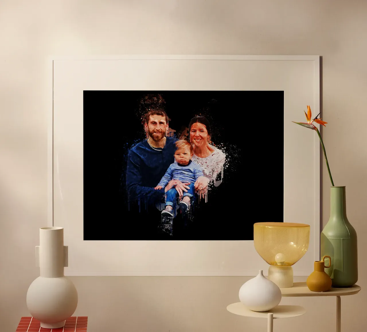 Una piccola famiglia felice poster da Gunawan Rb