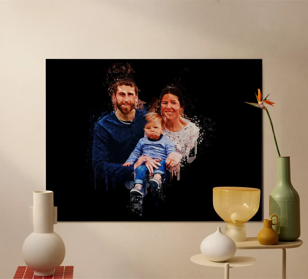 Una piccola famiglia felice poster da Gunawan Rb