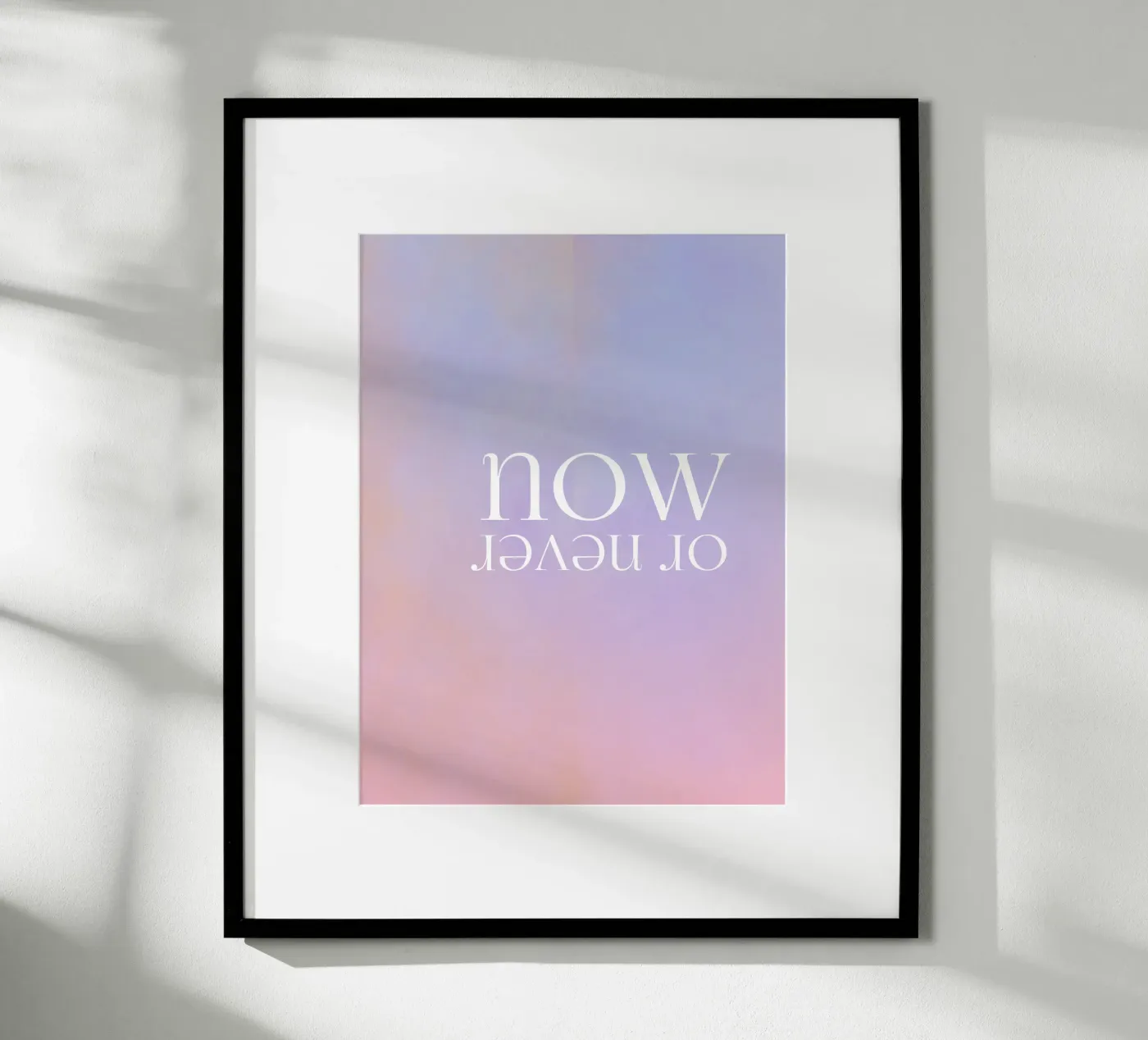 now or never poster da PaperLine Art
