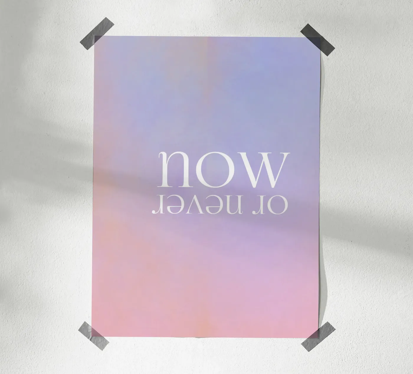 now or never poster da PaperLine Art
