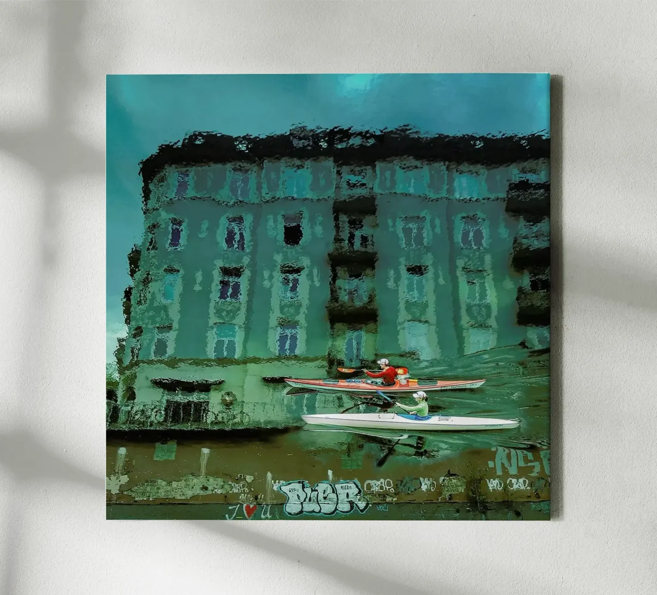 My Hamburg canvas met Baklijst van Ambra