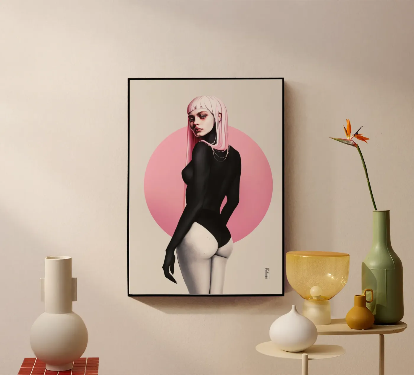 Peaches acrylic glass by laurahrubin