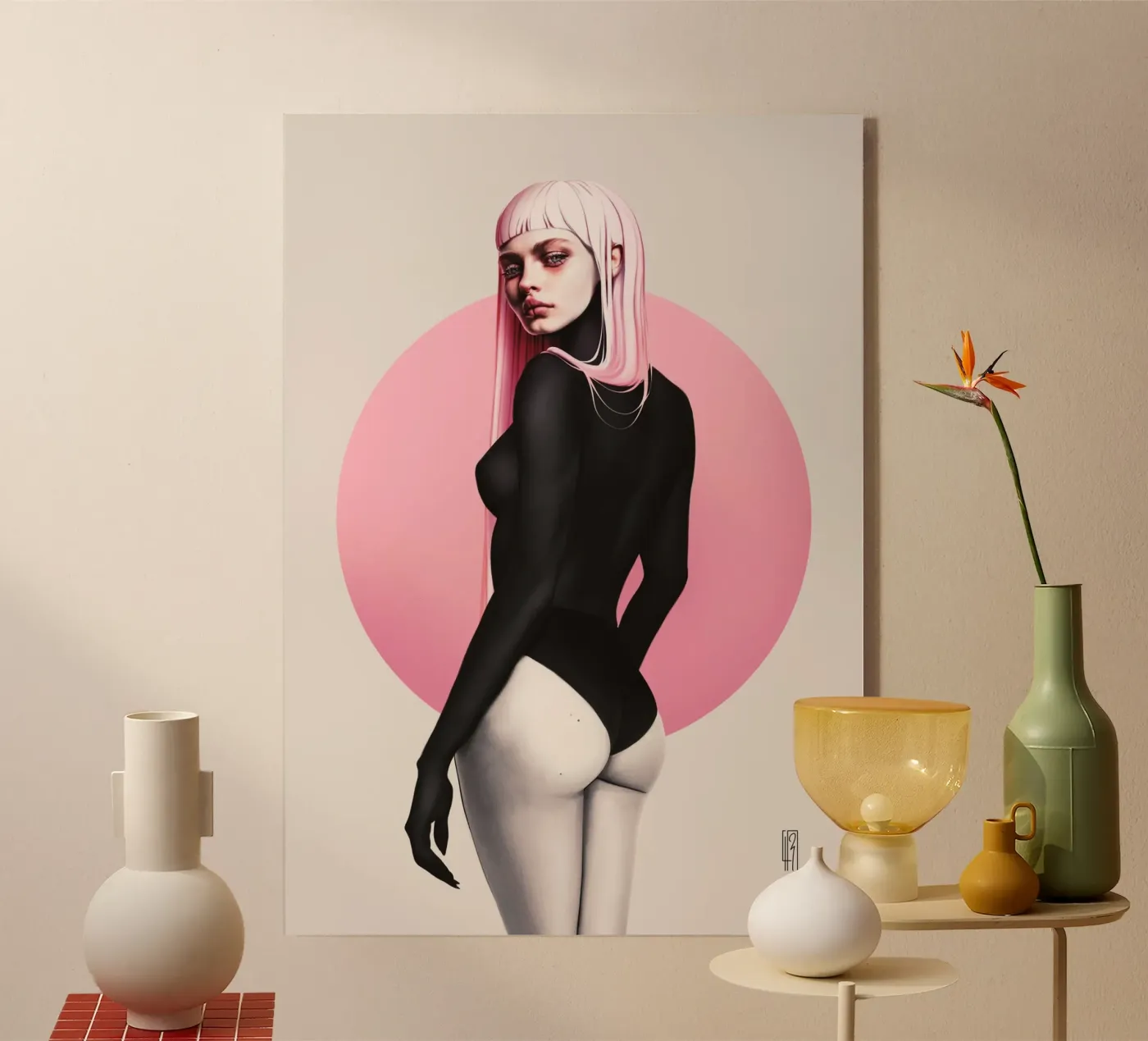 Peaches plexiglas de laurahrubin