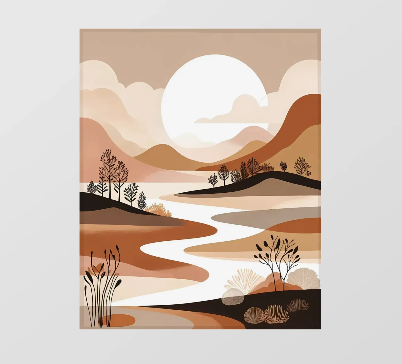 Tramonto sereno telo in pvc da Artistic-shop