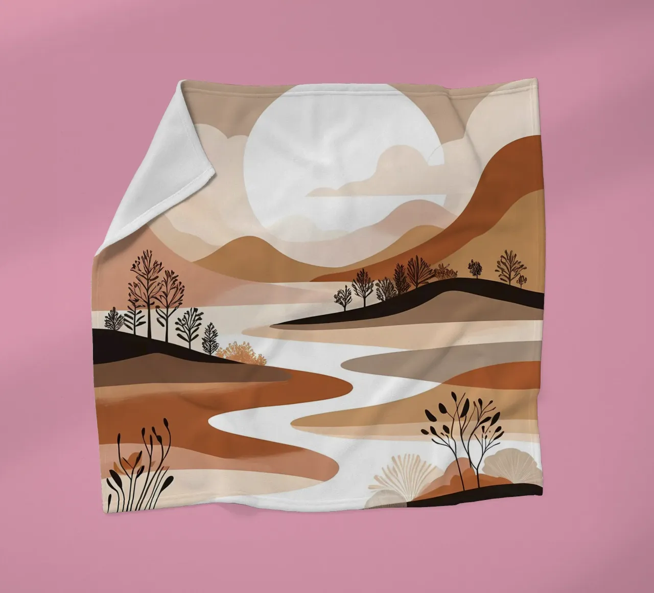 Tramonto sereno coperta in pile da Artistic-shop