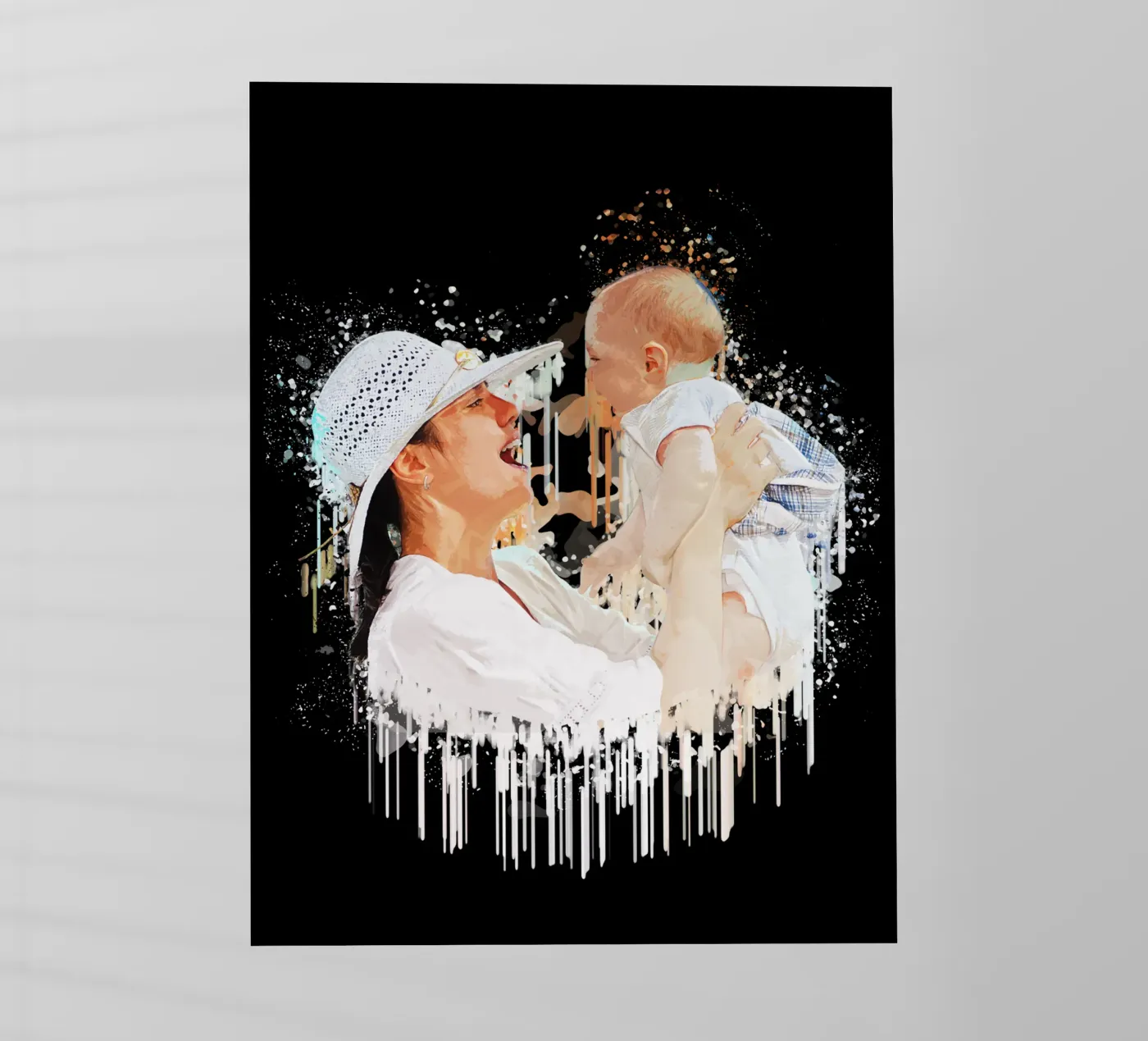 Madre e figlio pellicola backlit da Gunawan Rb