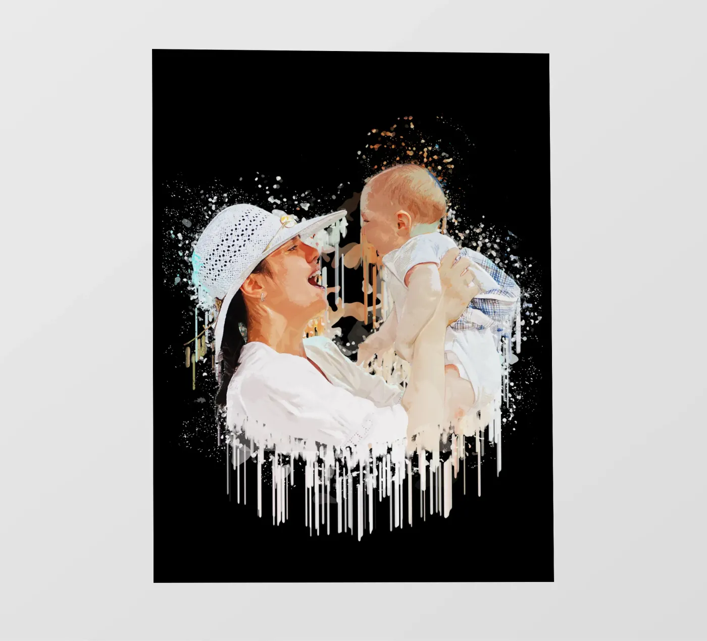 Madre e figlio pellicola backlit da Gunawan Rb