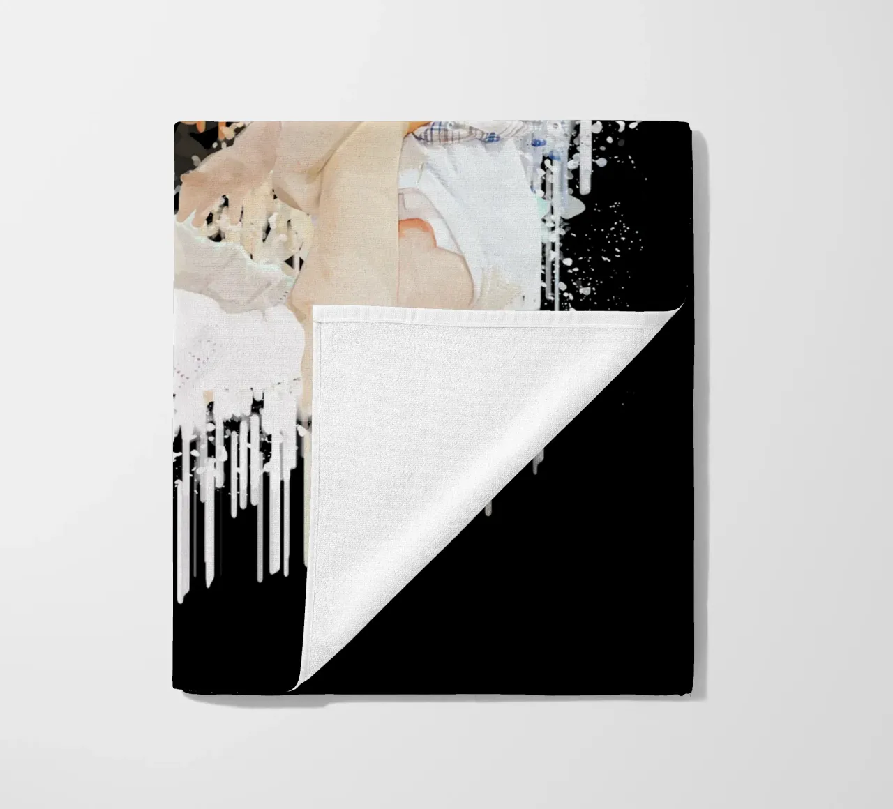 Mother and child beach towel by Gunawan Rb