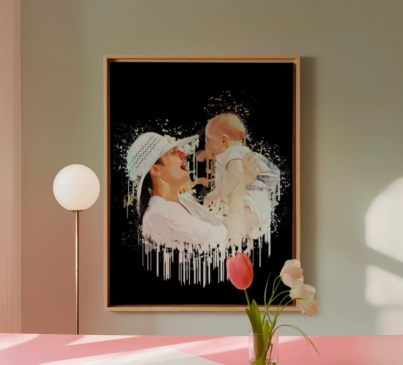 Madre e figlio tela da Gunawan Rb