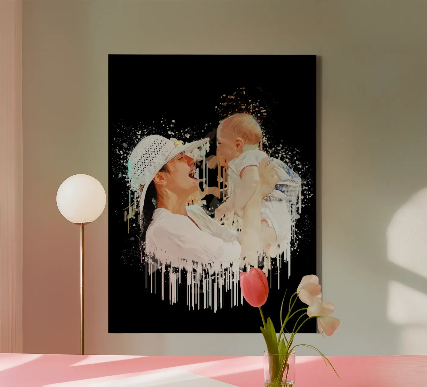 Madre e figlio tela da Gunawan Rb