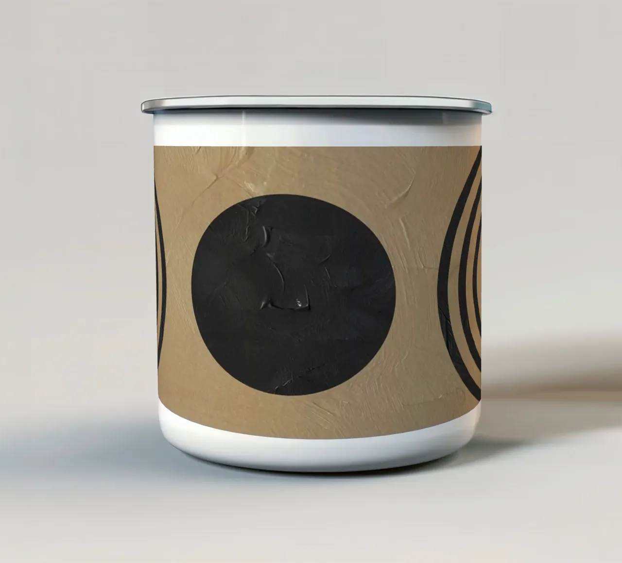 Simmetria geometrica - minimalismo moderno tazza in smalto da Whole©