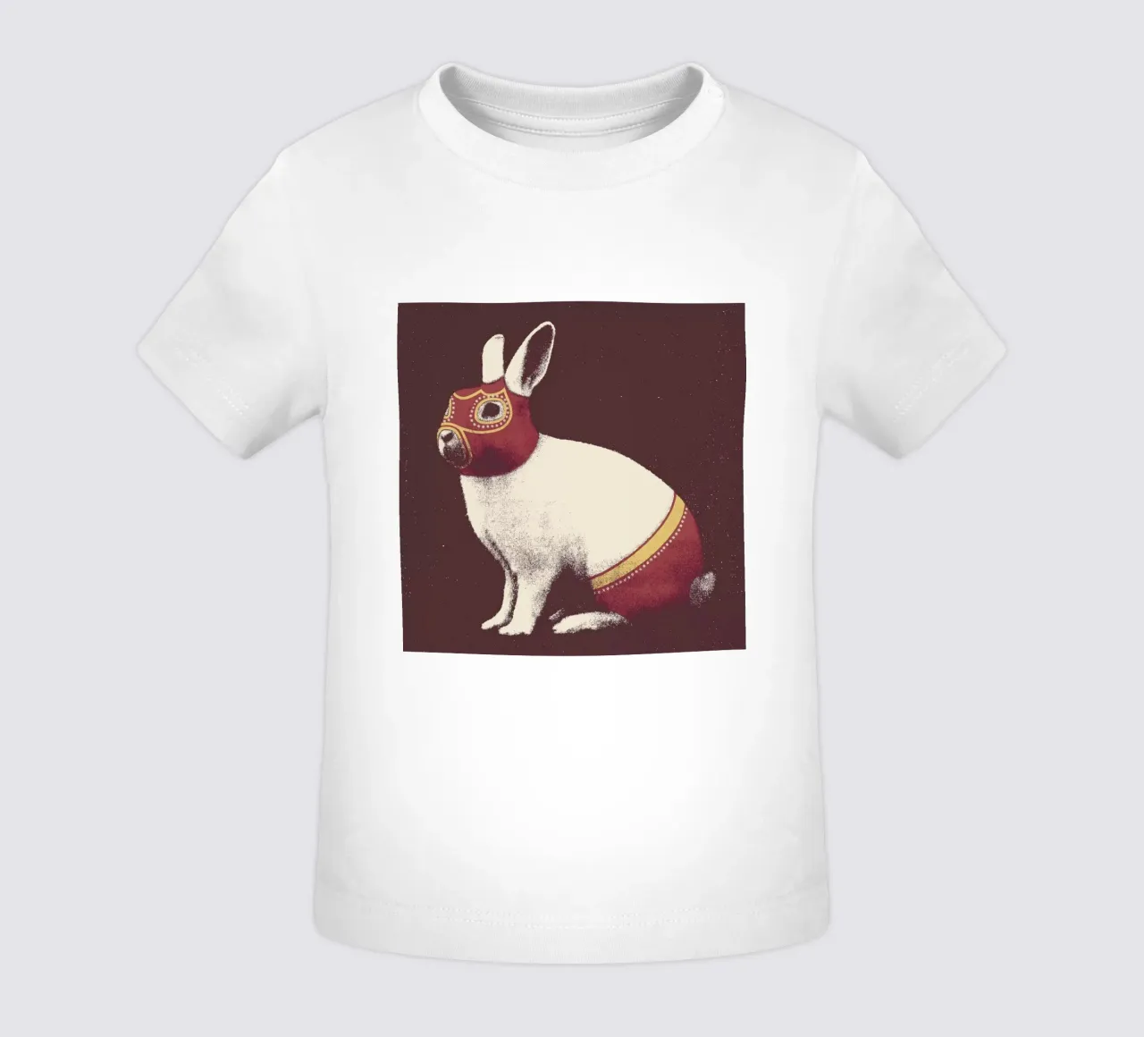 Lapin Catcheur (Rabbit Wrestler) maglietta neonato da Florent Bodart