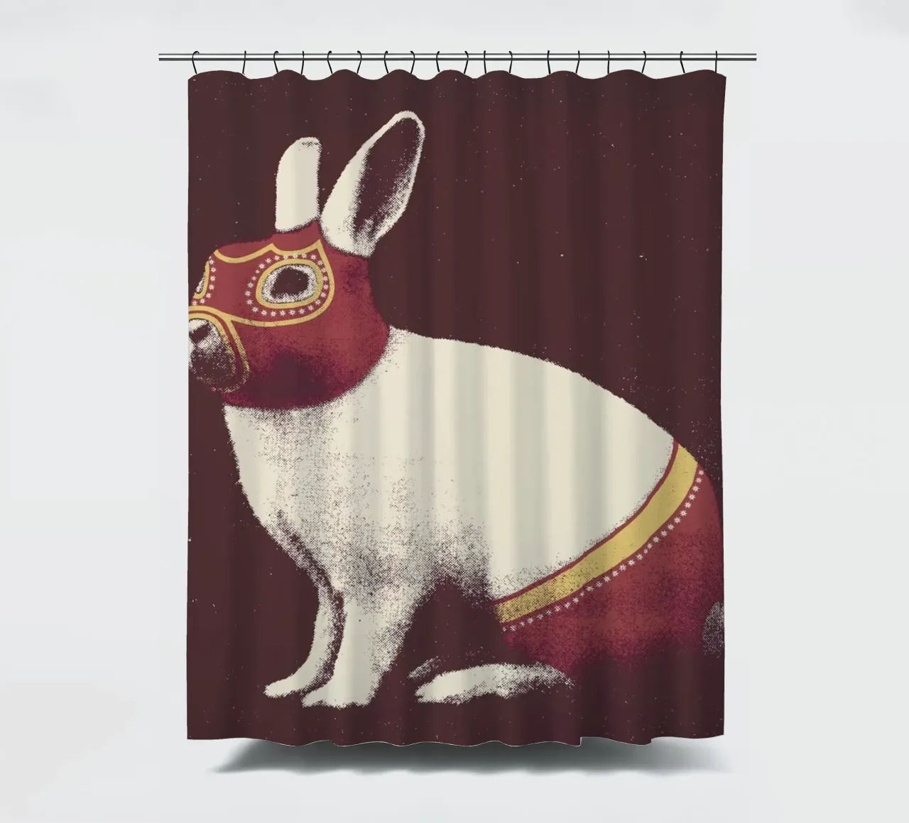 Lapin Catcheur (Rabbit Wrestler) tenda da doccia da Florent Bodart