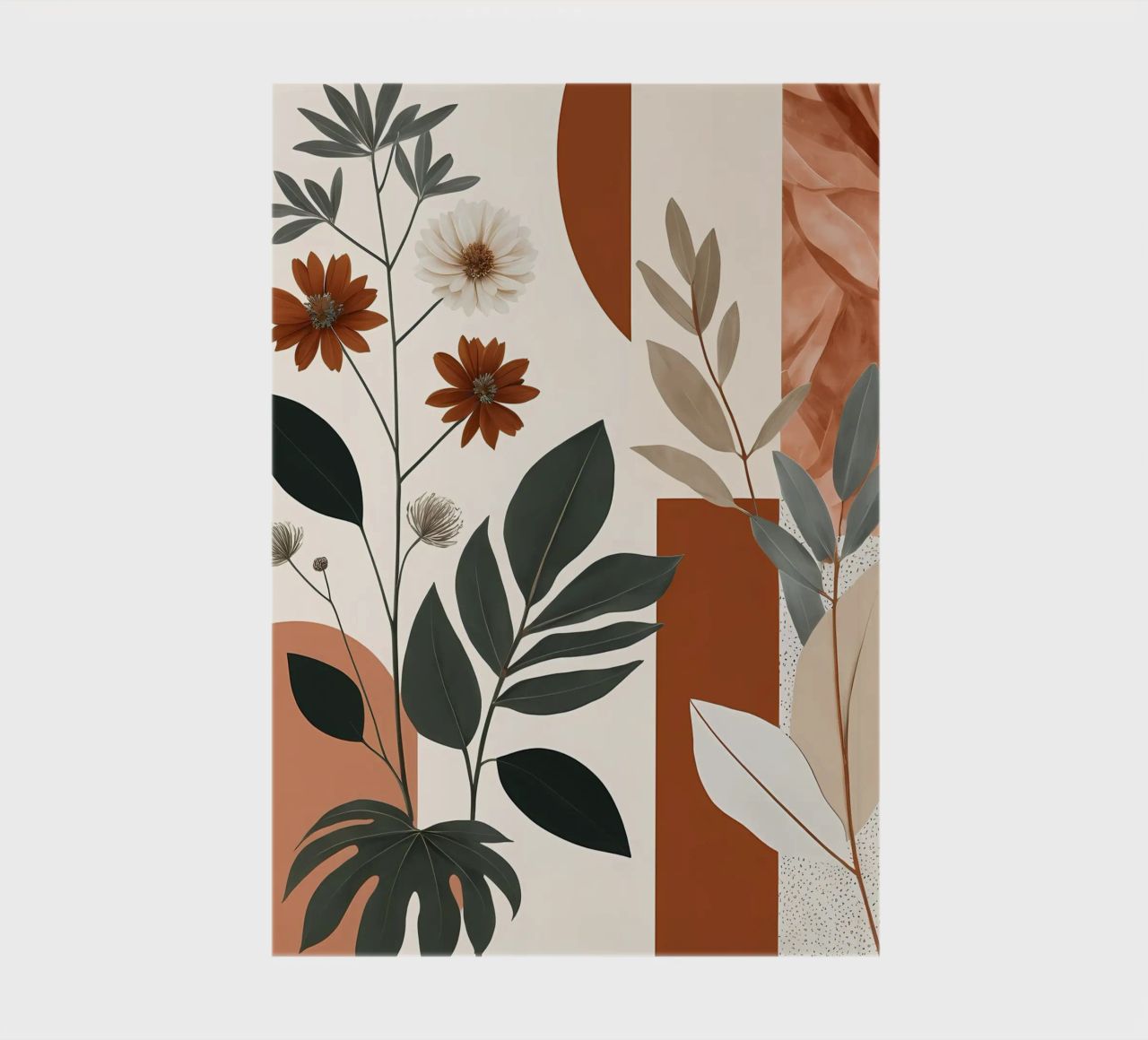 Earthy Elegance: Botanical Abstract notebook by Artistic-shop