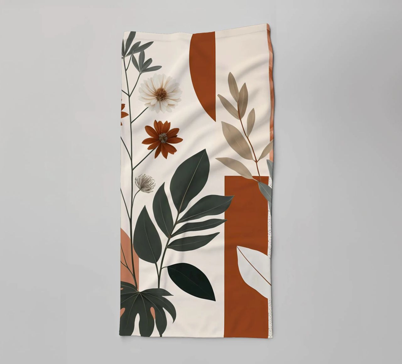 Earthy Elegance: Botanical Abstract towel by Artistic-shop