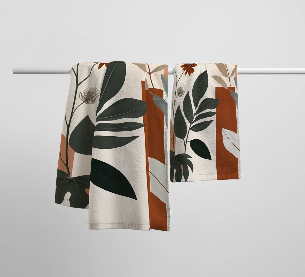 Earthy Elegance: Botanical Abstract towel by Artistic-shop