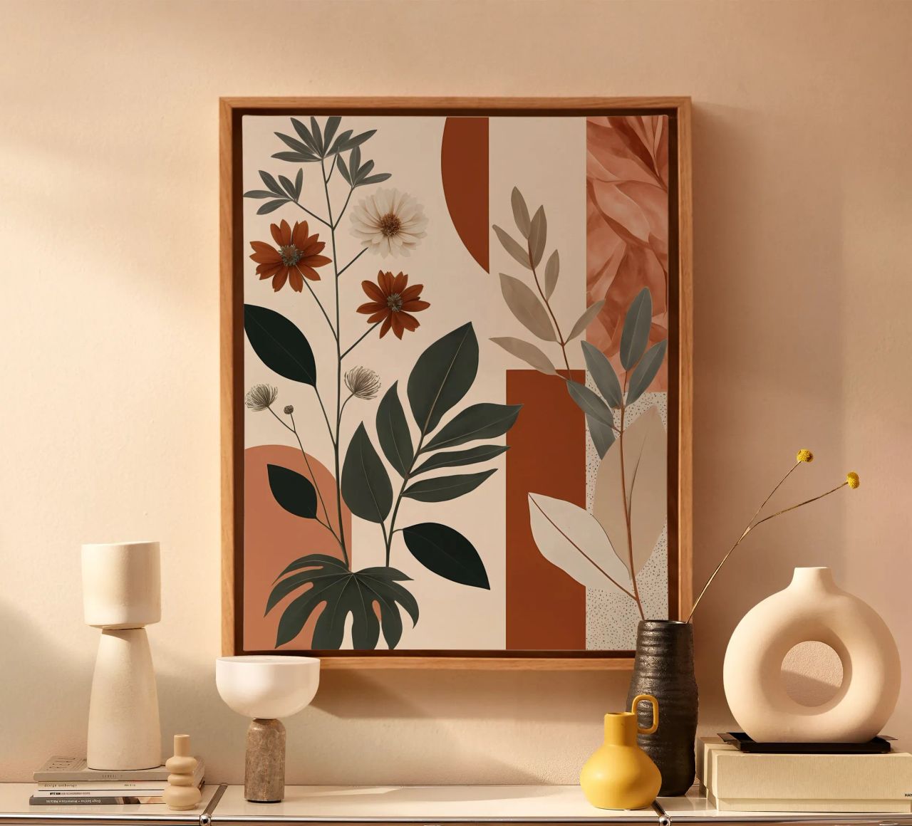 Earthy Elegance: Botanical Abstract canvas by Artistic-shop