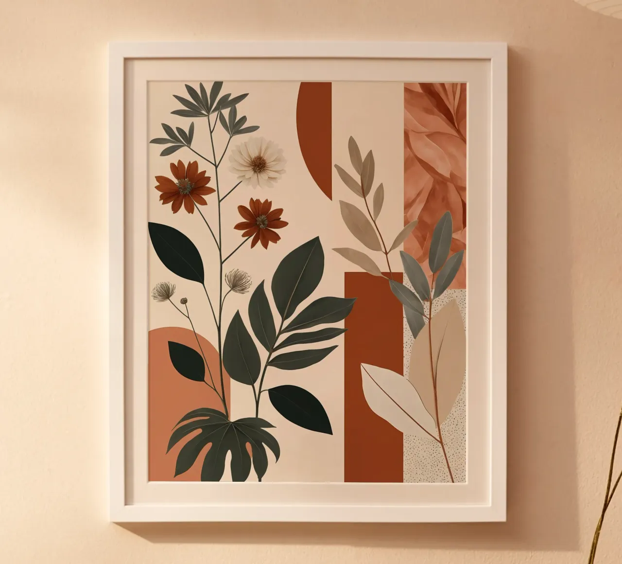 Eleganza terrestre: Astratto botanico carta hahnemühle da Artistic-shop