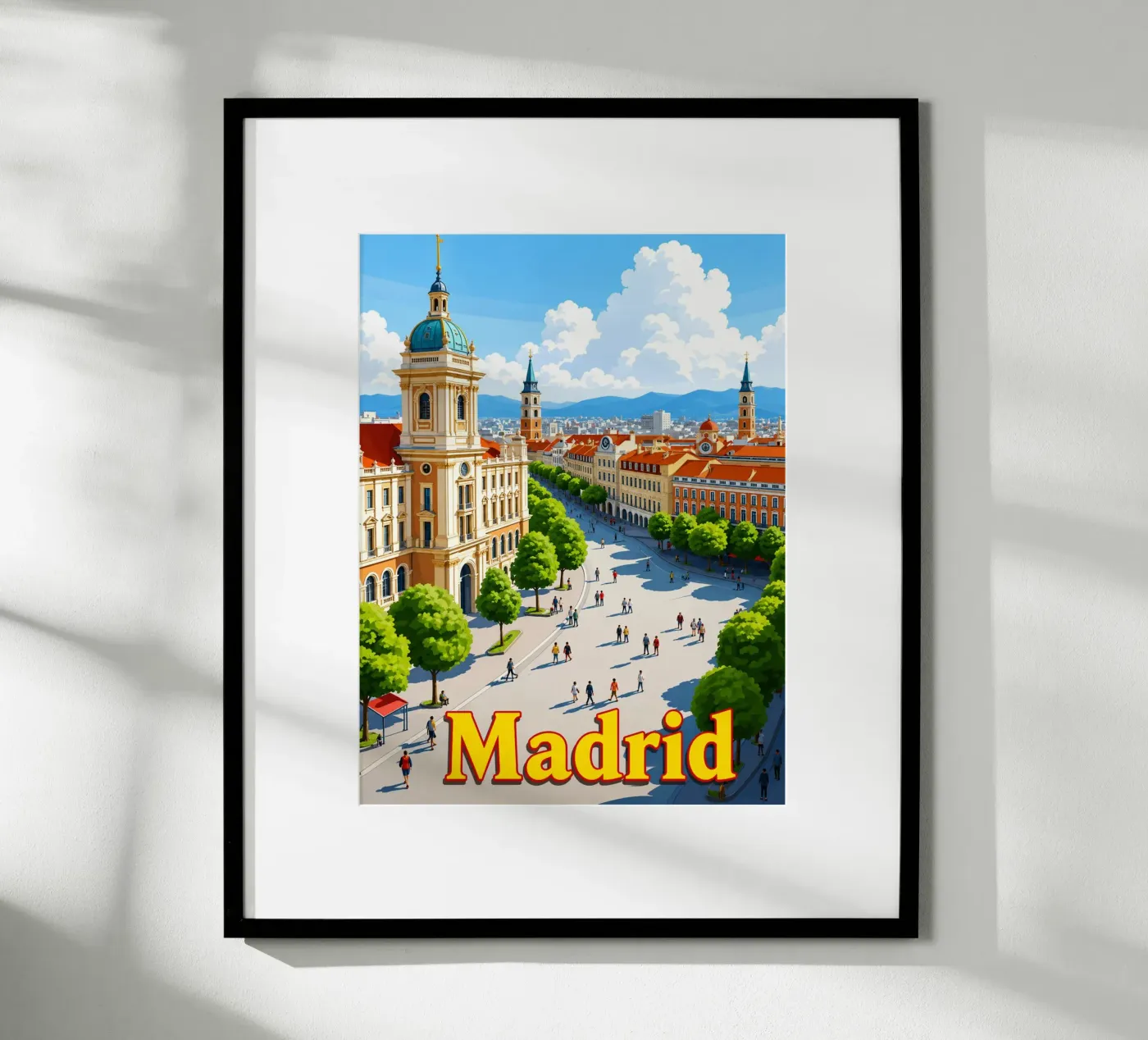 Madrid poster by Allghaniz