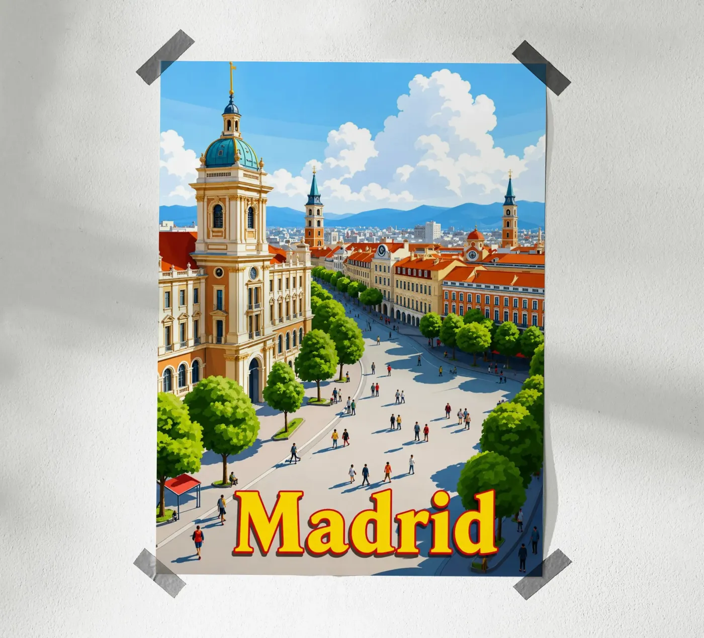 Madrid poster by Allghaniz