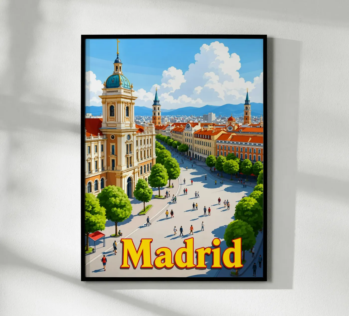 Madrid poster by Allghaniz