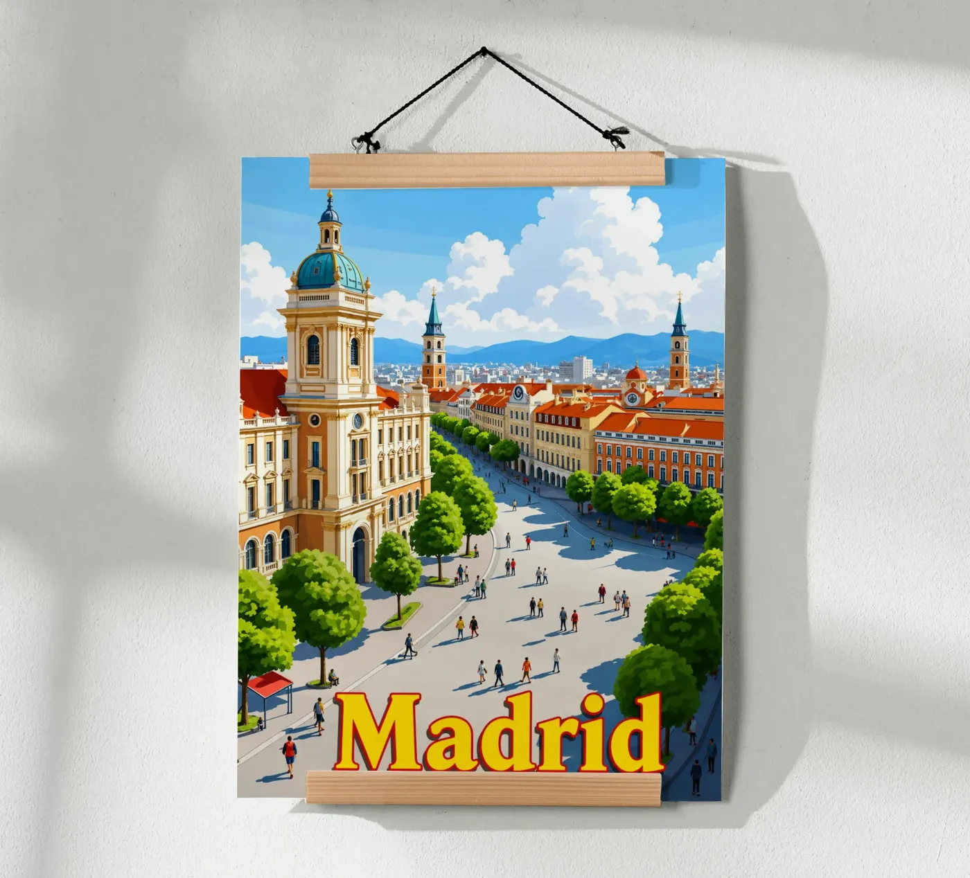 Madrid poster by Allghaniz