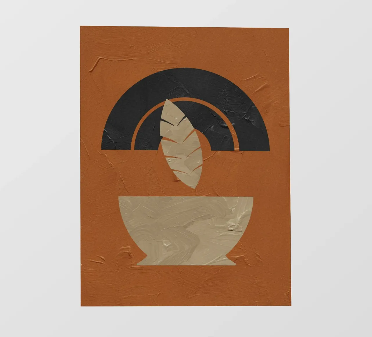Geometric bowl - Abstract retro design photo wallpaper by Whole©