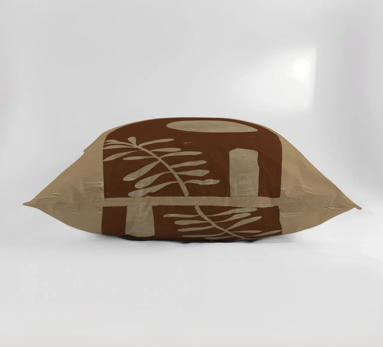 Botanical harmony - Abstract natural forms decorative cushion by Whole©