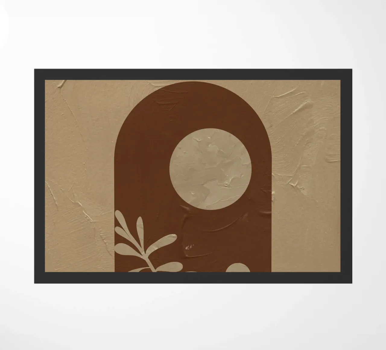 Botanical harmony - Abstract natural forms doormat by Whole©
