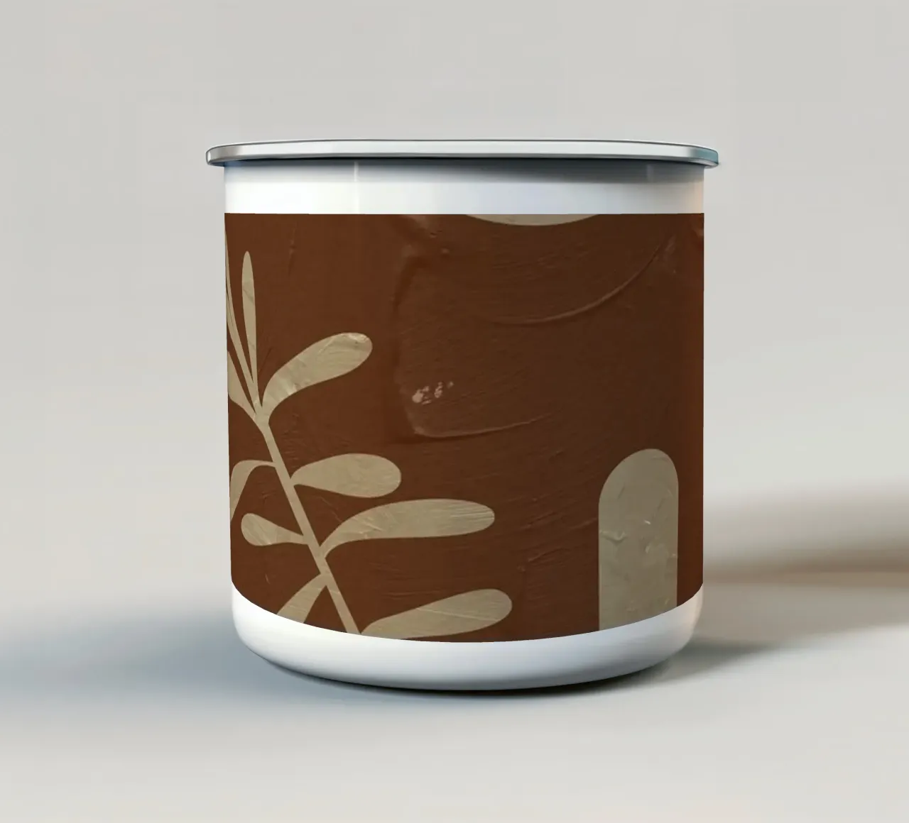 Armonia botanica - Forme naturali astratte tazza in smalto da Whole©