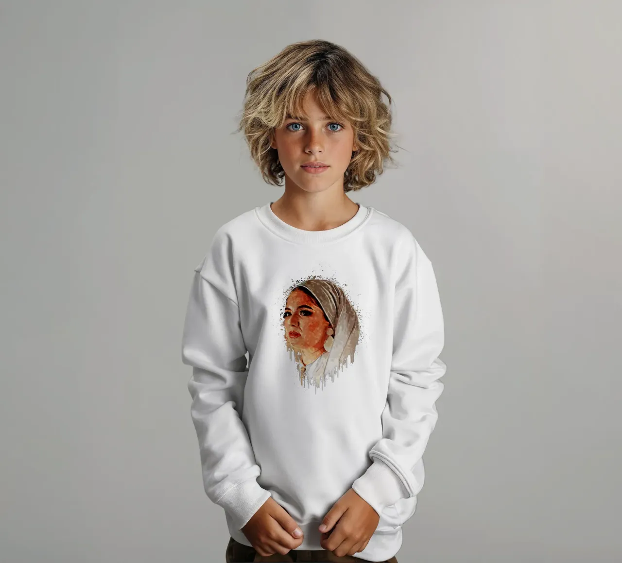 Woman Hijab kids sweatshirt by Gunawan Rb