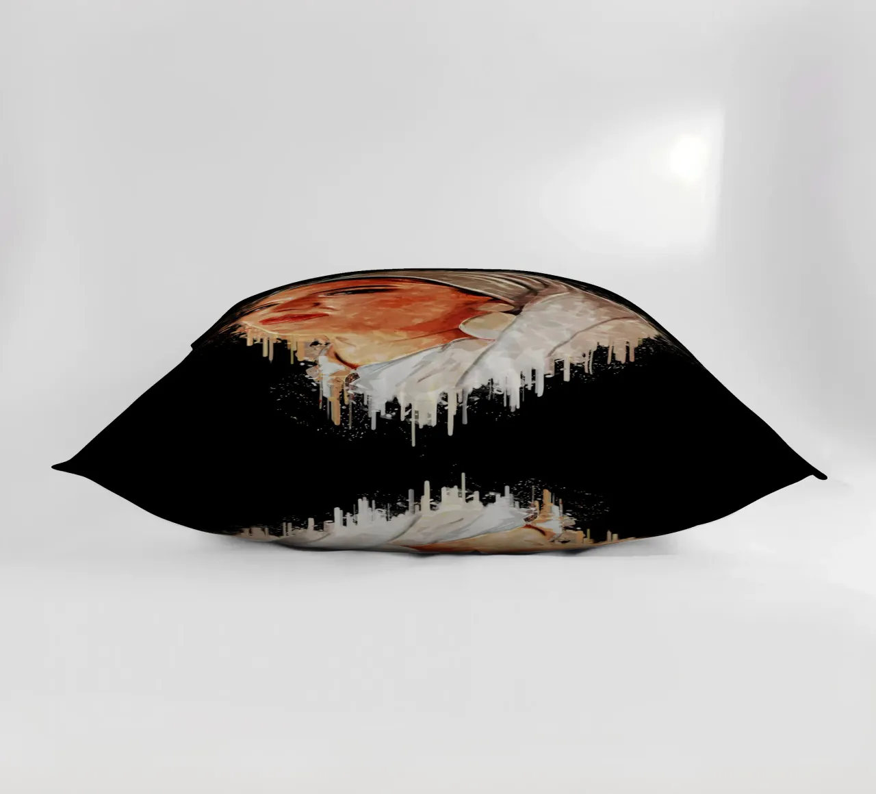 Woman Hijab decorative cushion by Gunawan Rb
