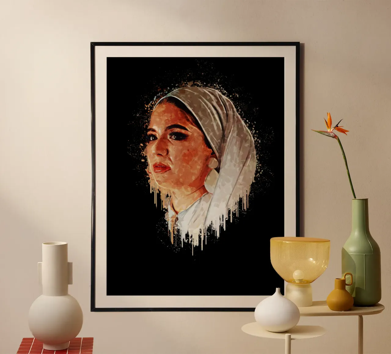Hijab donna carta hahnemühle da Gunawan Rb