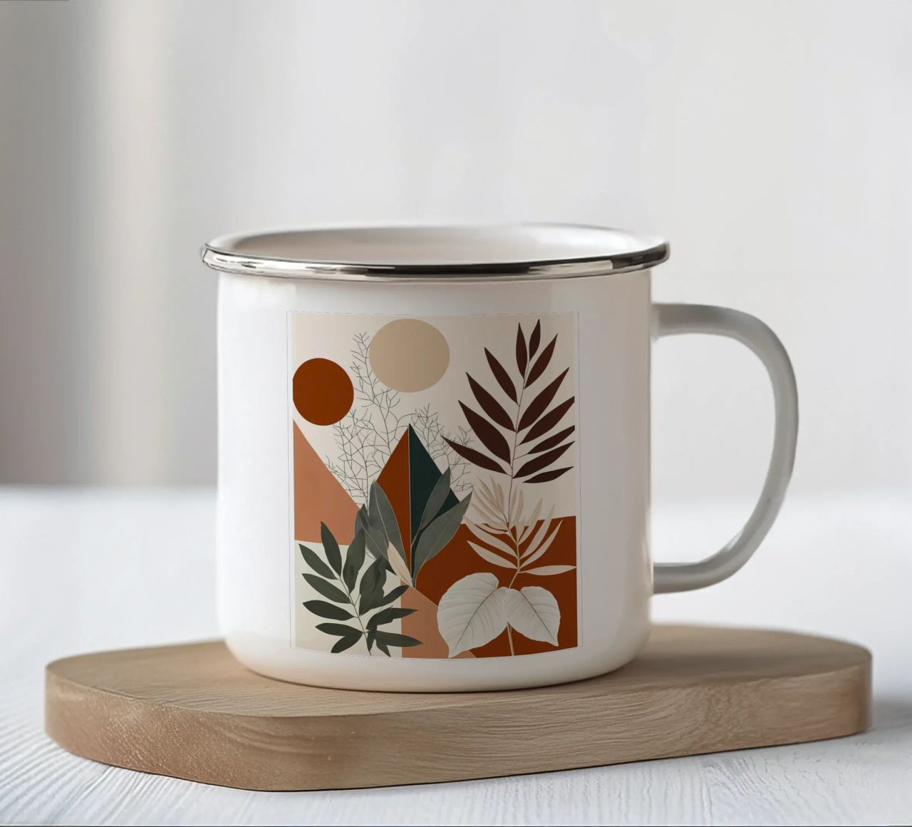 Terracotta Tranquility tazza in smalto da Artistic-shop