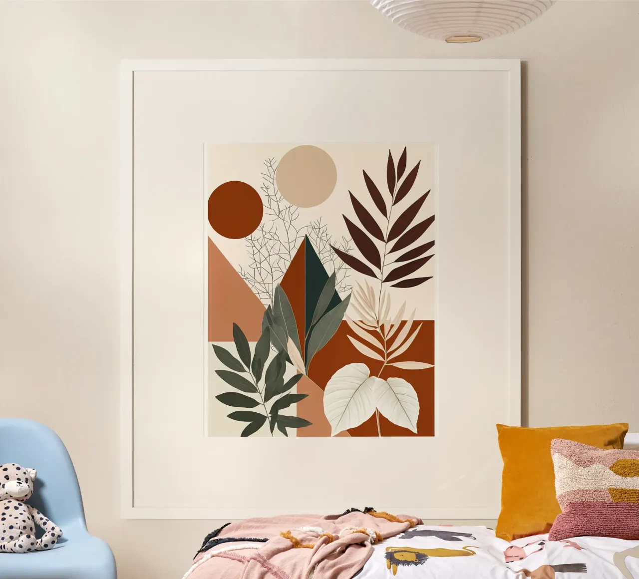Terracotta Tranquility poster with plastic frame by Artistic-shop