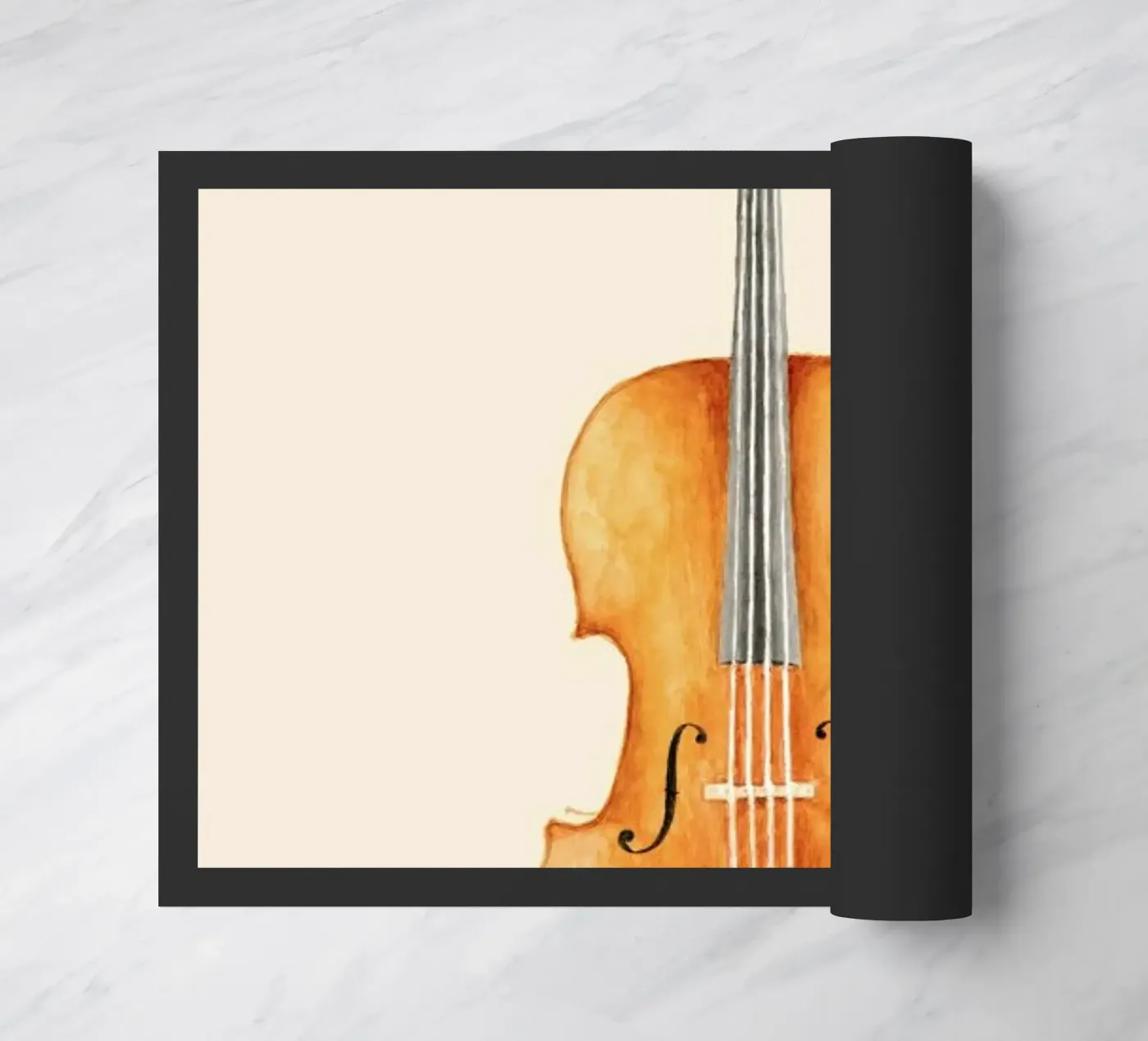 Cello doormat by Florent Bodart