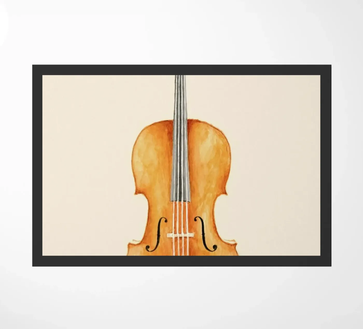 Cello doormat by Florent Bodart