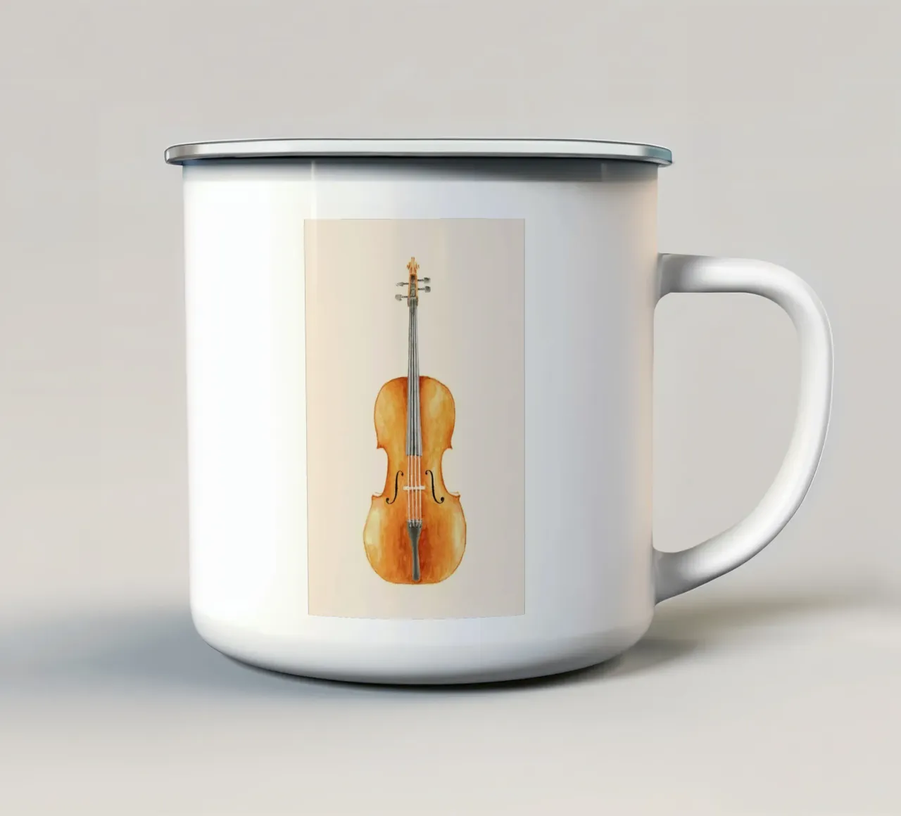 Cello tazza in smalto da Florent Bodart