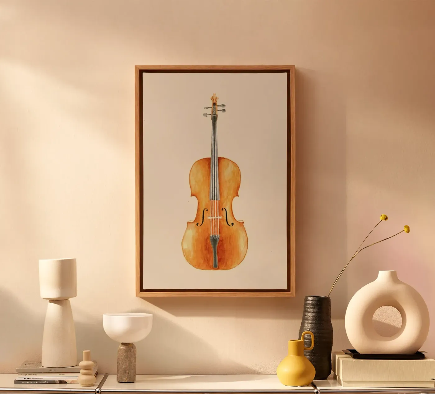 Cello canvas by Florent Bodart
