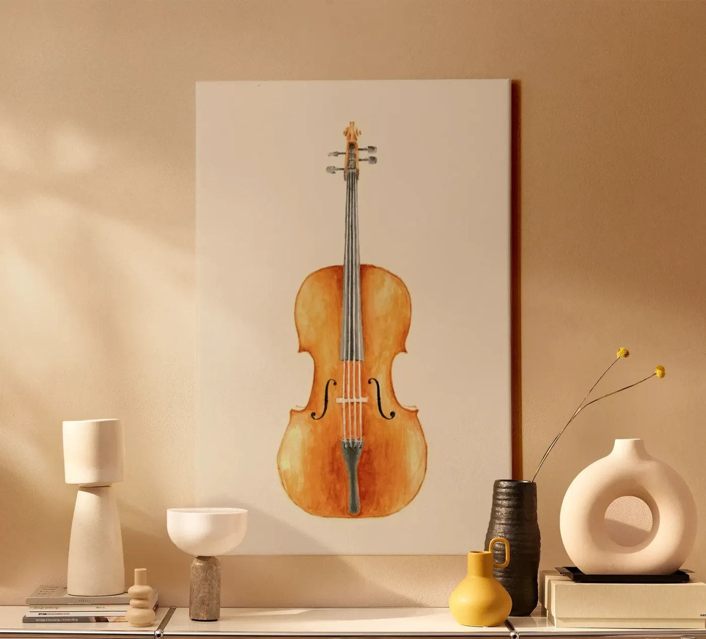 Cello canvas by Florent Bodart