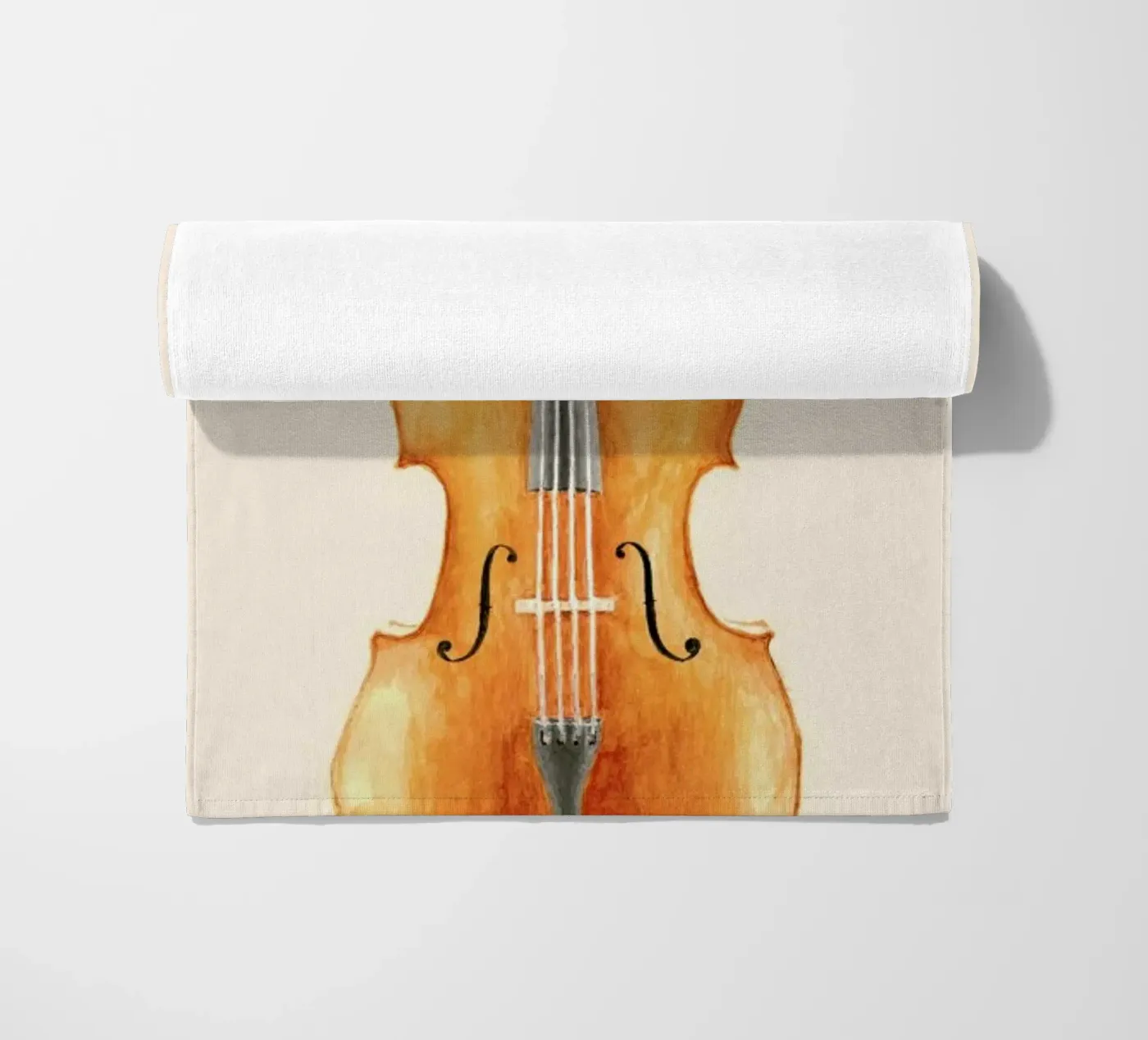 Cello beach towel by Florent Bodart