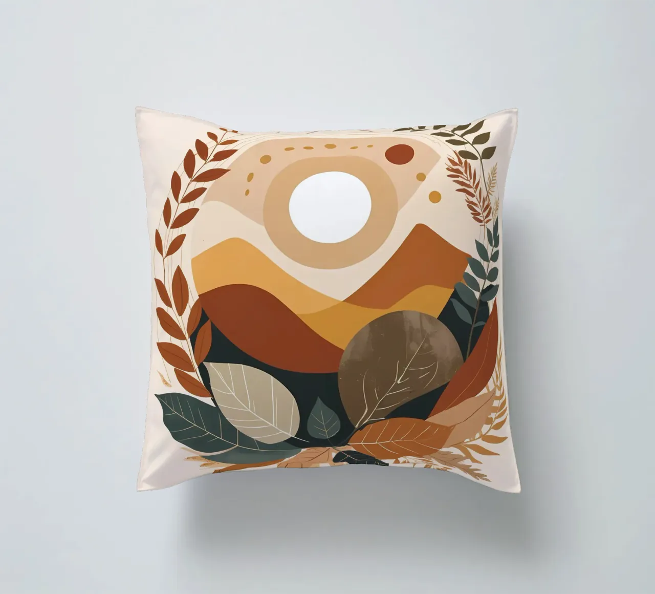 Desert Sunset Serenity cuscino da Artistic-shop