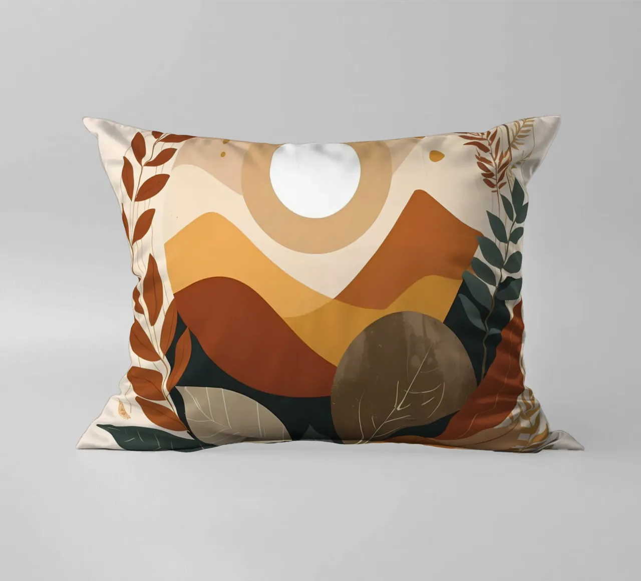 Desert Sunset Serenity cuscino da Artistic-shop